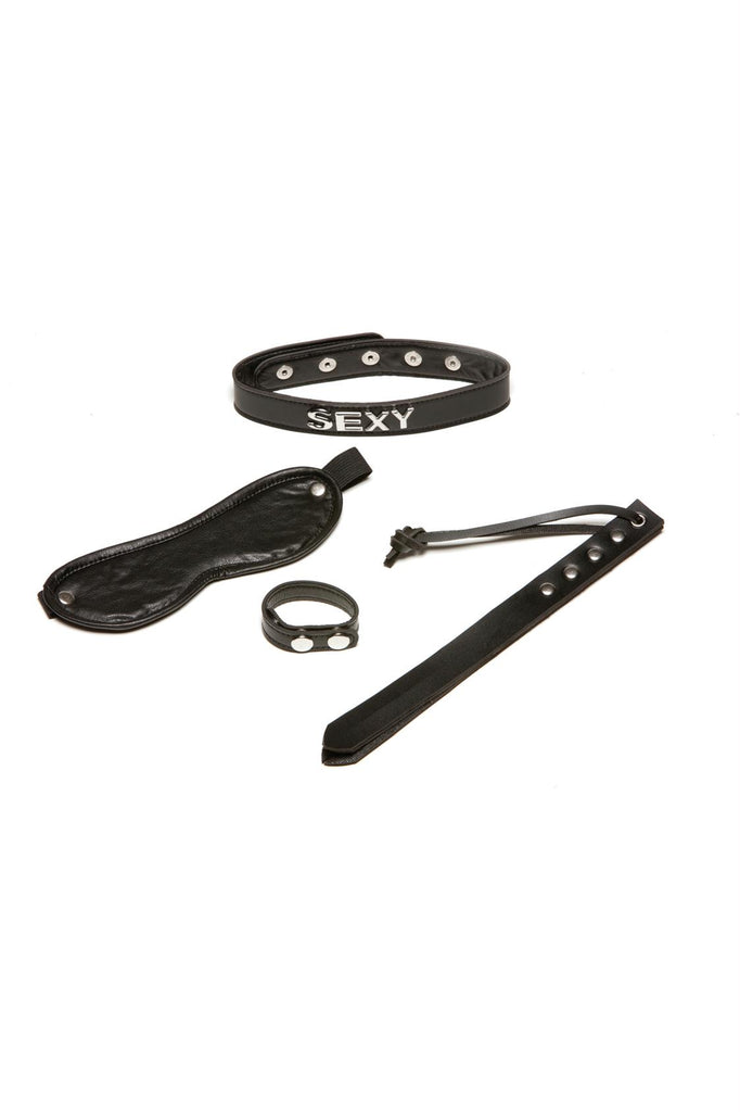 85%pvc 15%polyester Knit: 100% Polyester
Coating- Outer Layer: Polyurethane
Middle Layer: Polyvinyl Chloride Fabric:100% Polyester X-play 4 Pc "sexy" Kit O-s Black